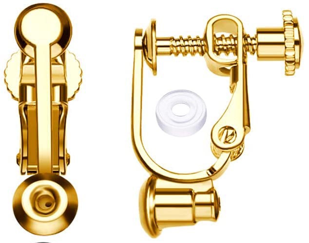 Silver Clip on Earring Converters Pierced to Clip, Crystal Earrings  Converters, Screw Back Width Adjustable Clip Earrings Converters, Gold -   Israel
